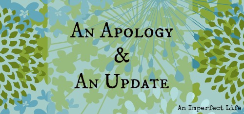 An Apology & An Update