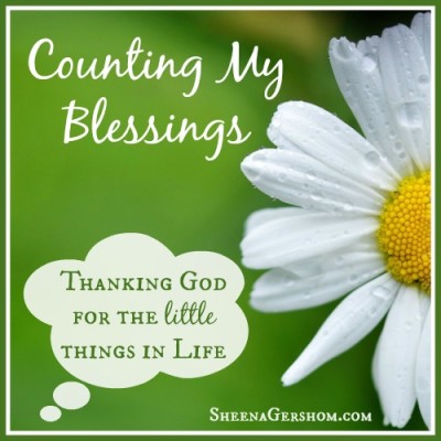 Counting My Blessings: 1581 to 1590 | Sheena Gershom